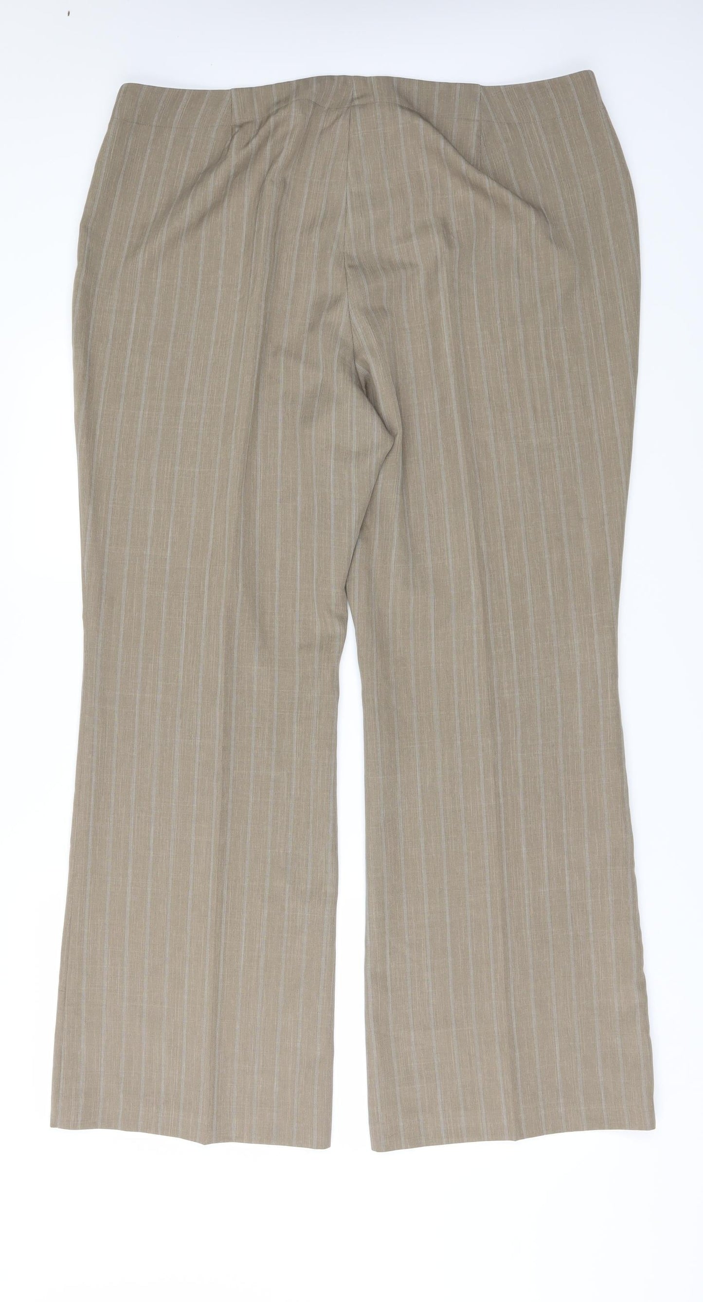 Womens UK Size 20 Marks and Spencer Regular Fit  Beige Trousers