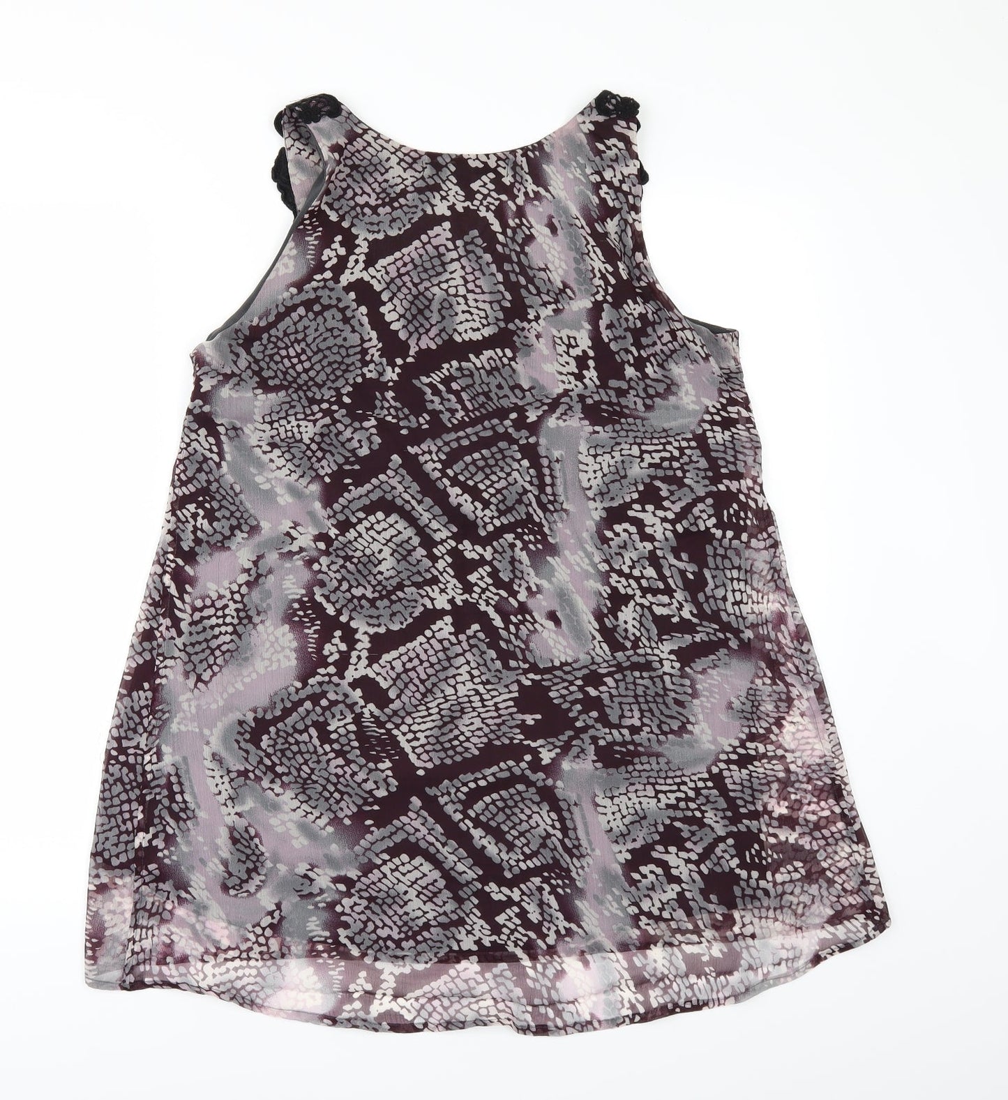 NEXT Womens Purple Geometric  Camisole Blouse Size 12