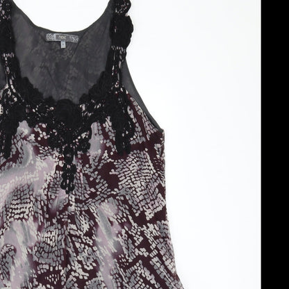 NEXT Womens Purple Geometric  Camisole Blouse Size 12