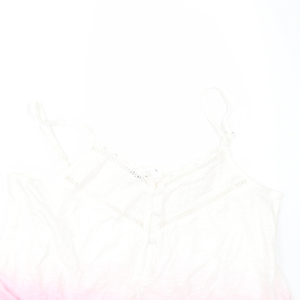 Womens UK Size S Loststock Pink Camisole T-Shirt