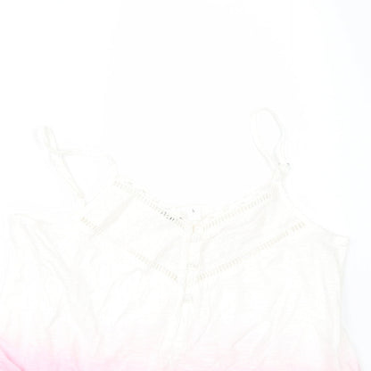 Womens UK Size S Loststock Pink Camisole T-Shirt