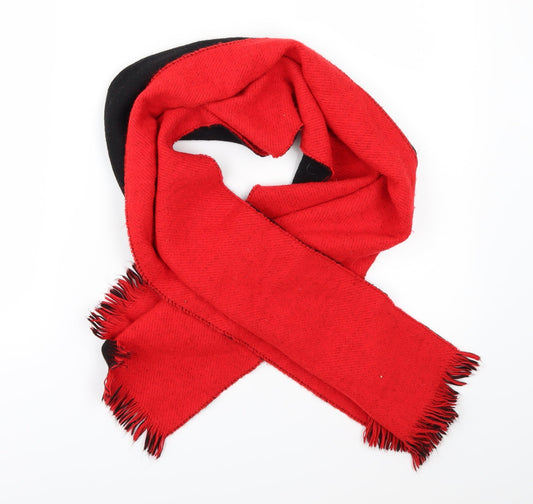 Front view of Preworn unisex red scarf