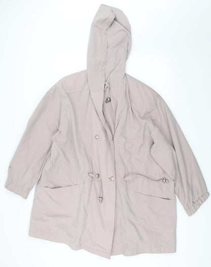 Womens UK Size 14 Telemac Pink Parka Coat