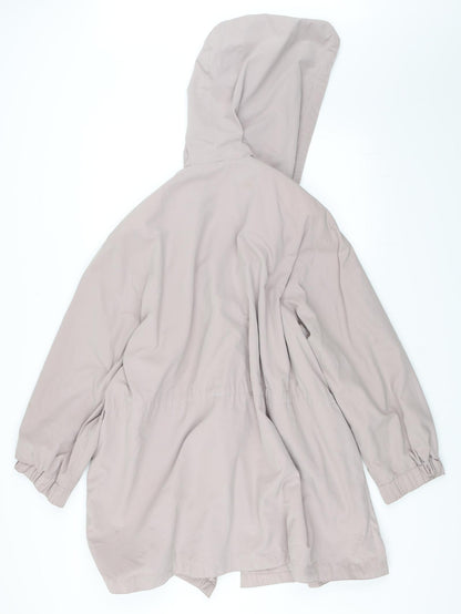 Womens UK Size 14 Telemac Pink Parka Coat
