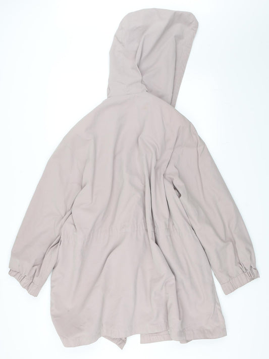 Womens UK Size 14 Telemac Pink Parka Coat