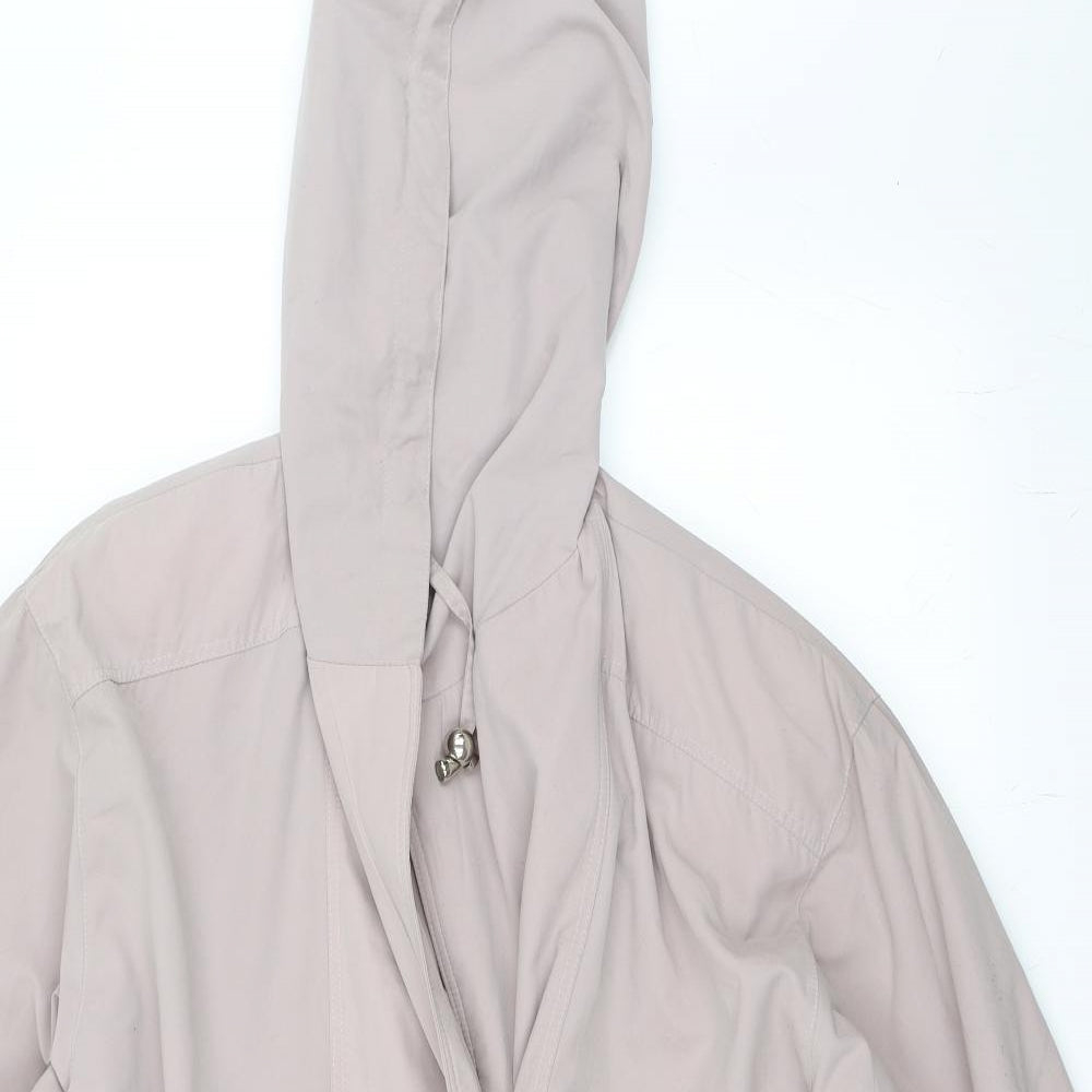 Womens UK Size 14 Telemac Pink Parka Coat