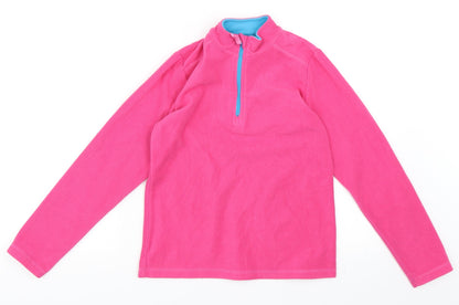 Crane Girls Pink   Henley Sweatshirt Size 11-12 Years