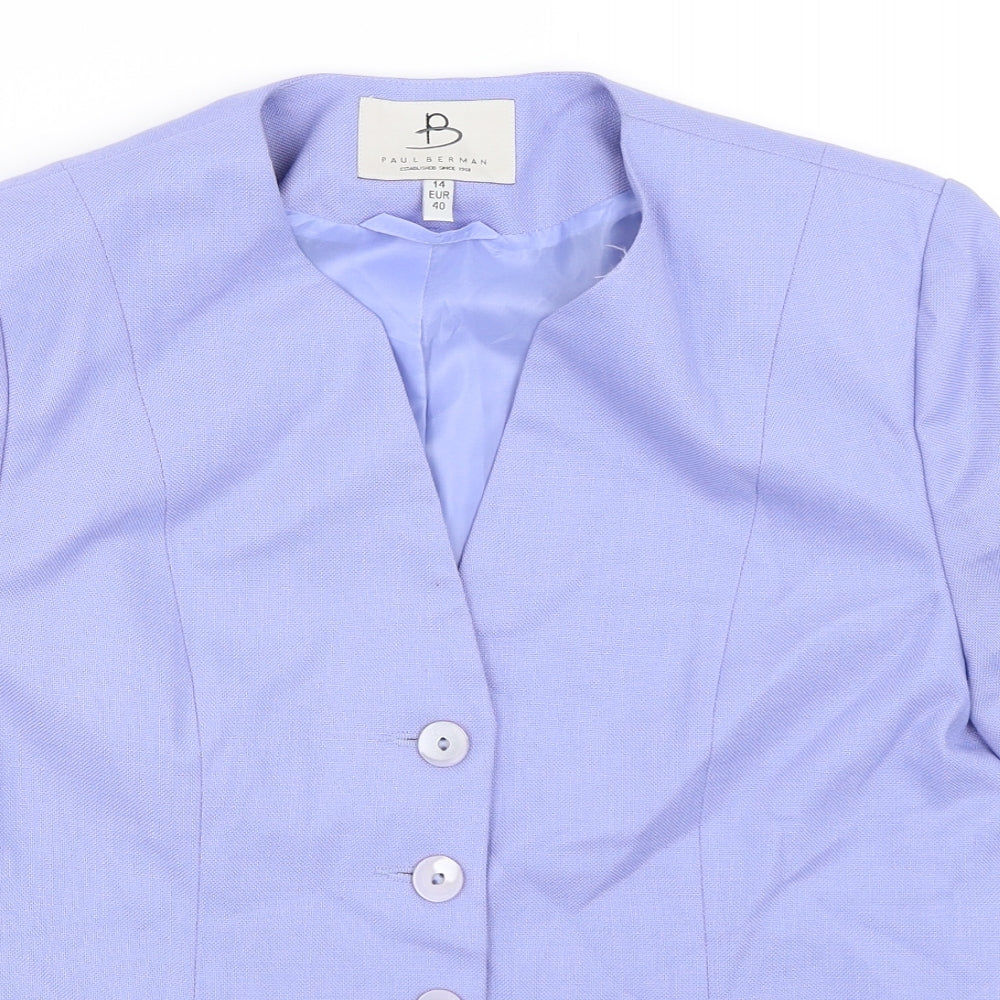 Womens UK Size 14 Paul Berman Purple Jacket