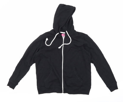 Adore Womens Black   Full Zip Hoodie Size S