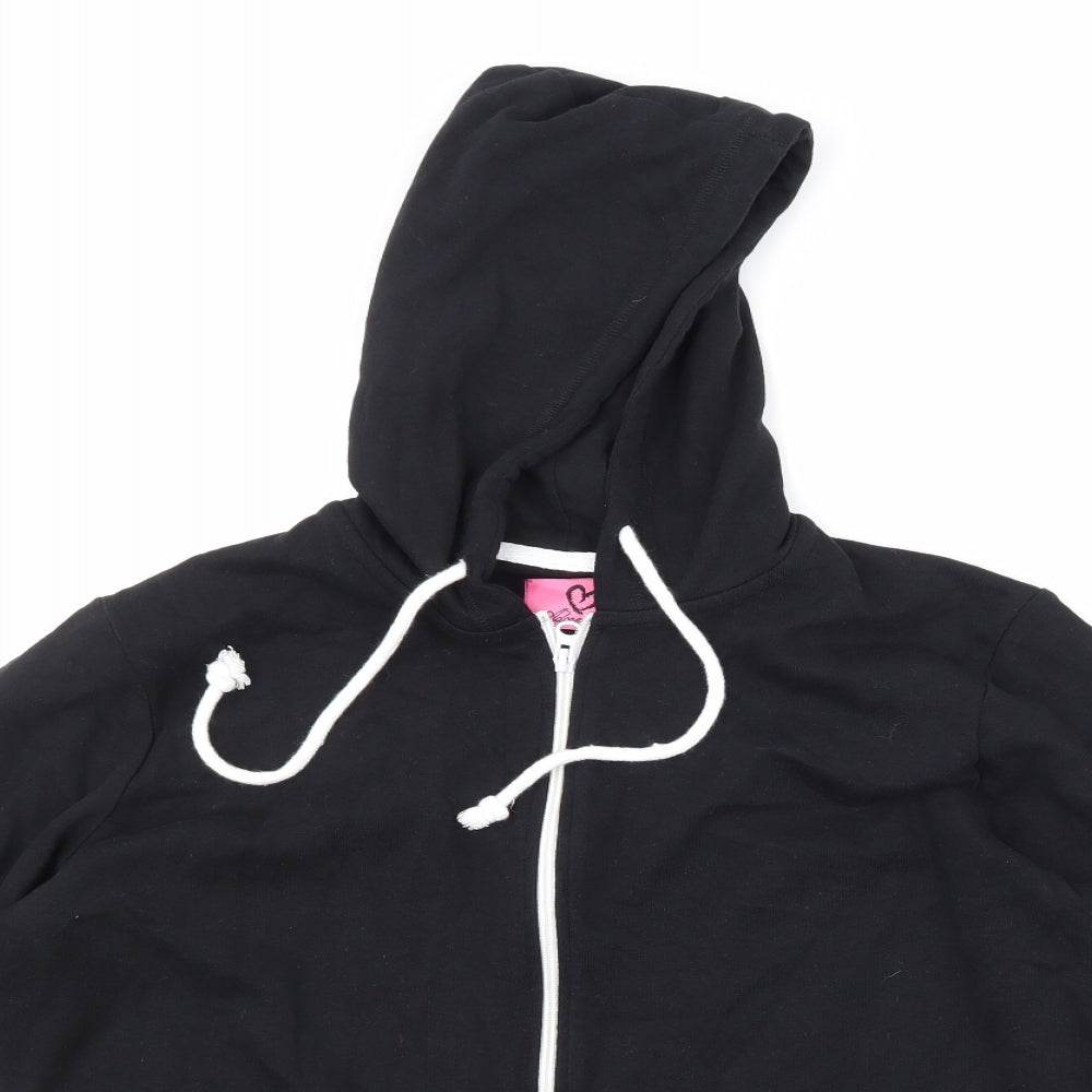 Adore Womens Black   Full Zip Hoodie Size S
