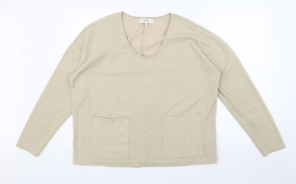 NEXT Womens Beige  Knit Pullover Jumper Size 18