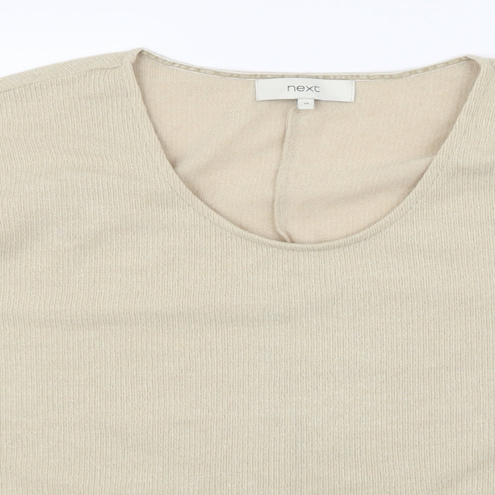 NEXT Womens Beige  Knit Pullover Jumper Size 18