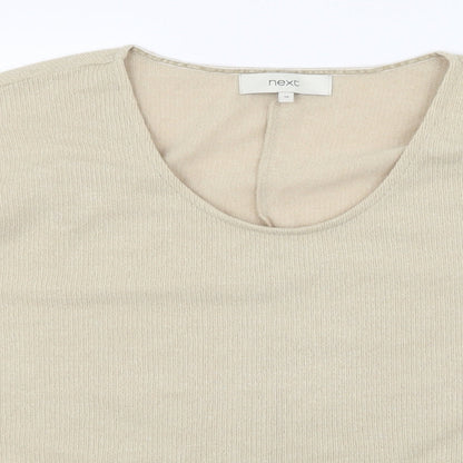 NEXT Womens Beige  Knit Pullover Jumper Size 18
