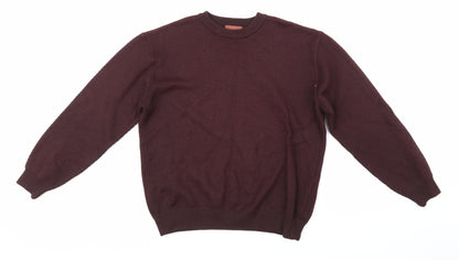 Marks and Spencer Mens Purple  Knit Pullover Jumper Size M