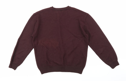 Marks and Spencer Mens Purple  Knit Pullover Jumper Size M