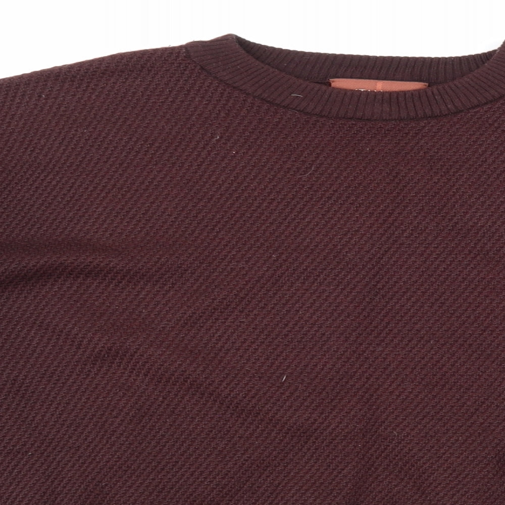 Marks and Spencer Mens Purple  Knit Pullover Jumper Size M