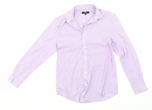 Mens UK Collar Size 15.5 Marks and Spencer Smart Purple  Dress Shirt