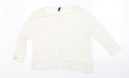 H&M Womens Beige   Pullover Jumper Size M