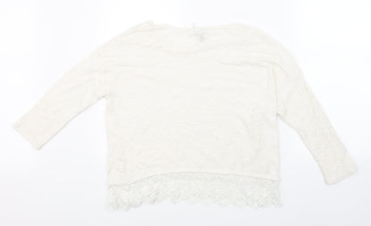 H&M Womens Beige   Pullover Jumper Size M