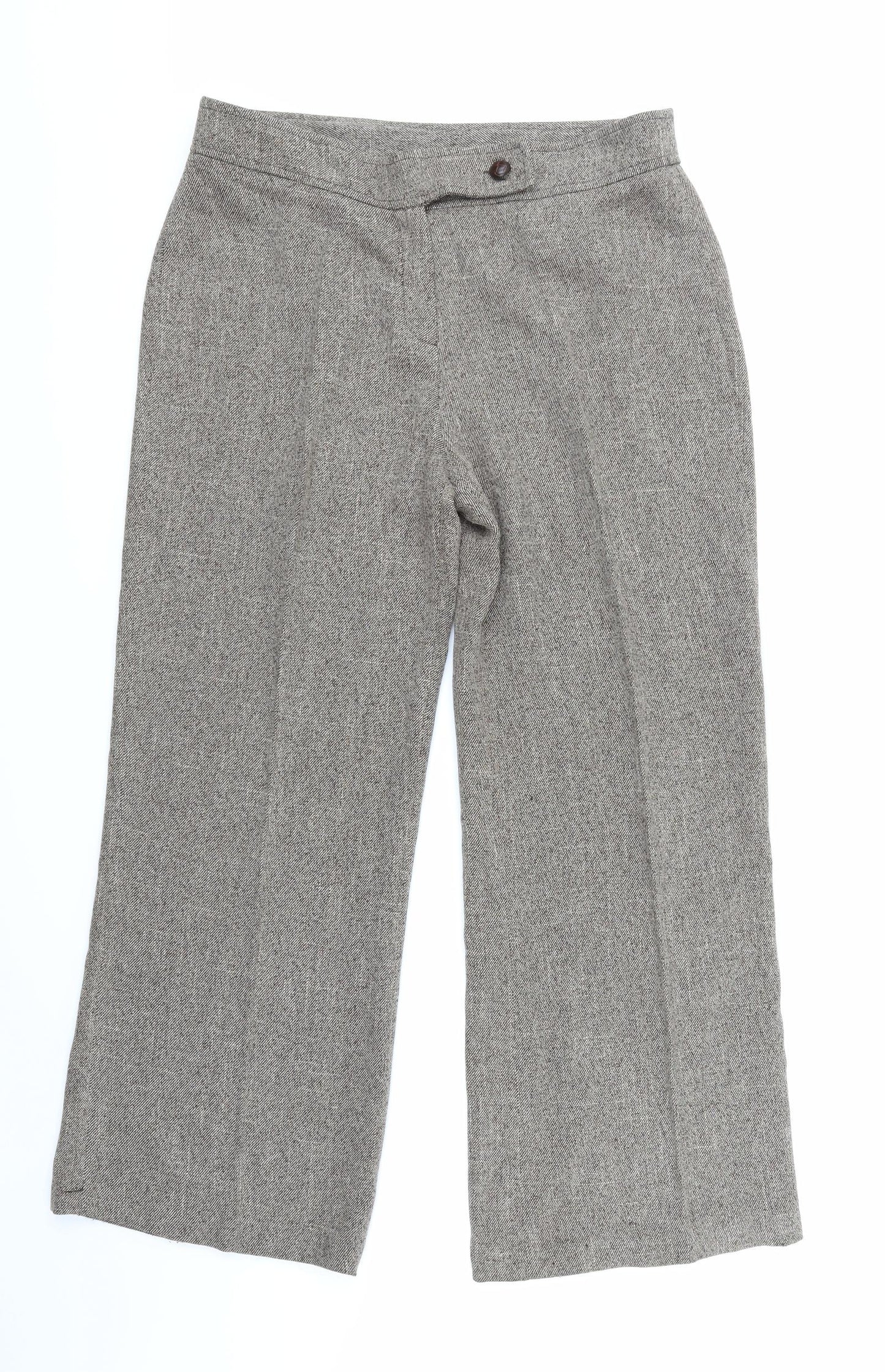 Mia Moda Womens Brown   Trousers  Size 16 L27 in