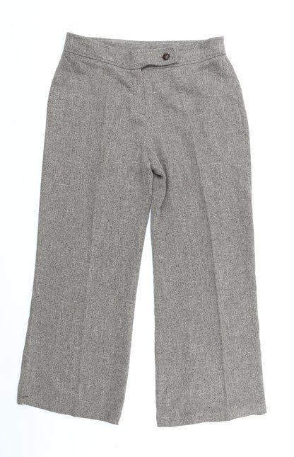 Mia Moda Womens Brown   Trousers  Size 16 L27 in