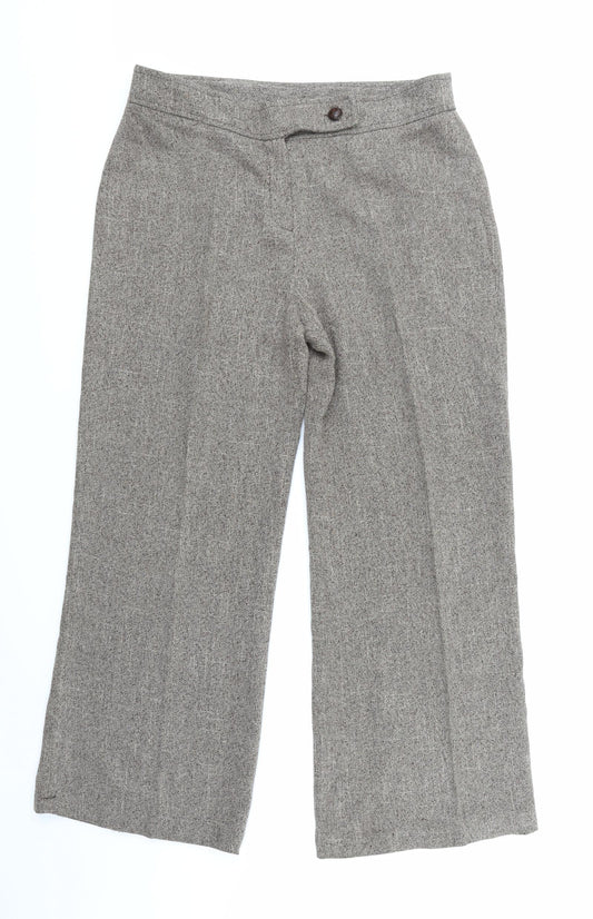 Mia Moda Womens Brown   Trousers  Size 16 L27 in