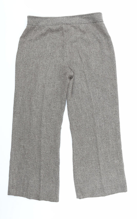 Mia Moda Womens Brown   Trousers  Size 16 L27 in