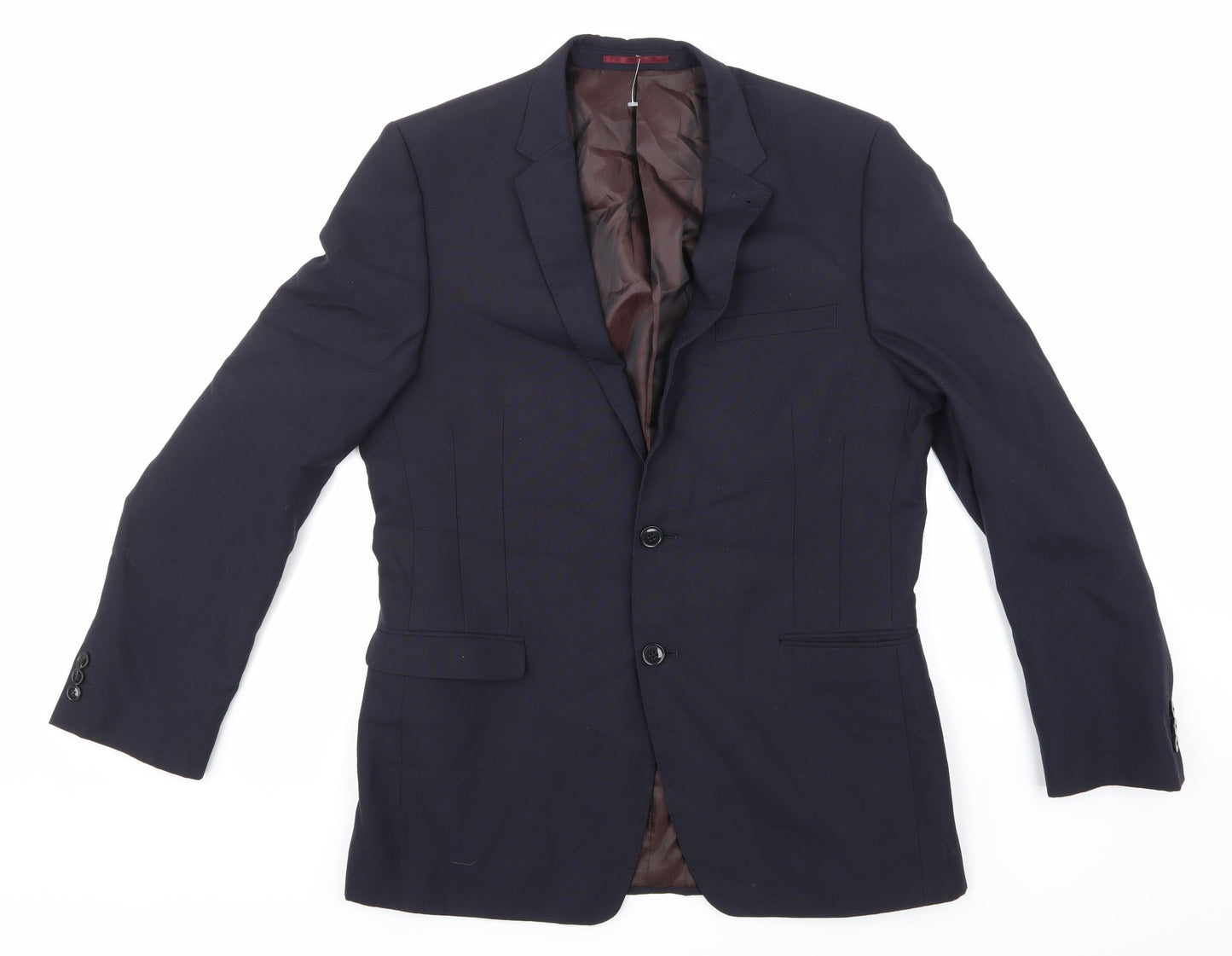 Mens UK Size 40 Marks and Spencer Regular Blue Suit Jacket