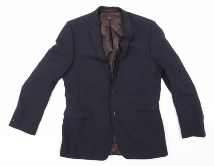 Mens UK Size 40 Marks and Spencer Regular Blue Suit Jacket