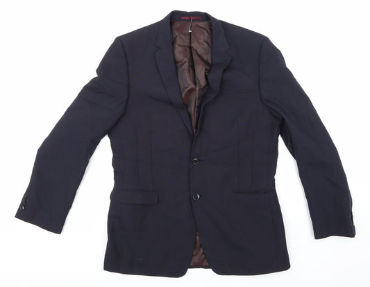 Mens UK Size 40 Marks and Spencer Regular Blue Suit Jacket
