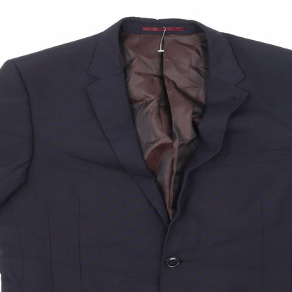 Mens UK Size 40 Marks and Spencer Regular Blue Suit Jacket
