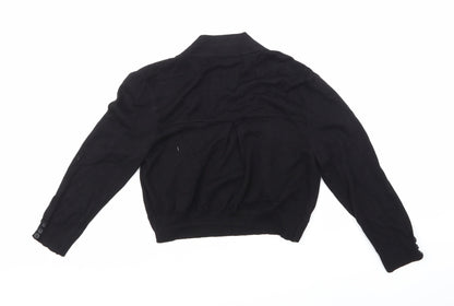 Wallis Womens Black  Knit Cardigan Jumper Size M