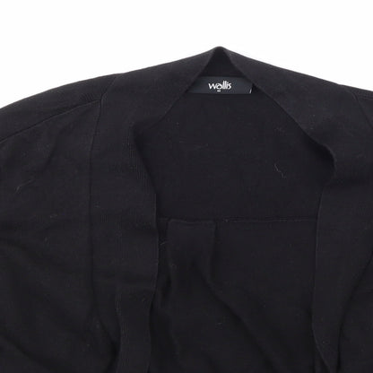 Wallis Womens Black  Knit Cardigan Jumper Size M