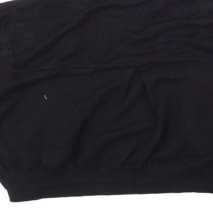Wallis Womens Black  Knit Cardigan Jumper Size M