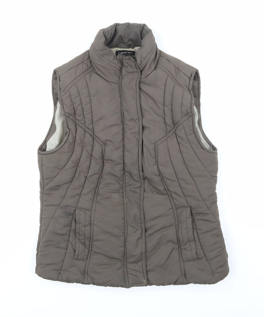 George Womens Brown   Gilet Coat Size 8