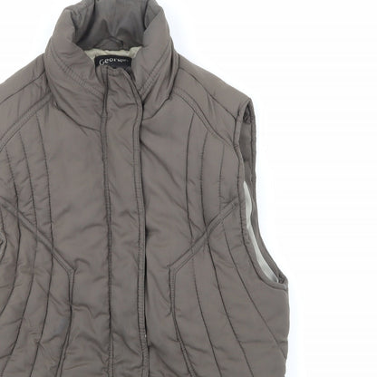 George Womens Brown   Gilet Coat Size 8