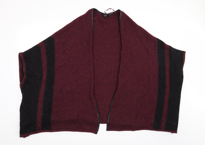 F&F Womens Red Striped  Cardigan Jumper Size S