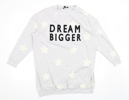Pretty Secrets Womens Blue   Pullover Sweatshirt Size 8  - Dream Bigger