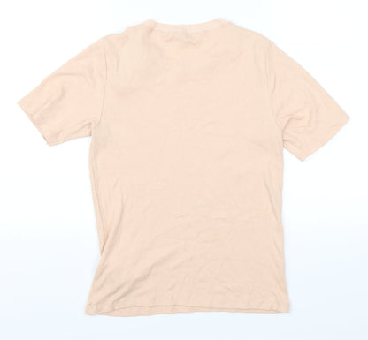 Womens UK Size M Zara Pink Basic T-Shirt