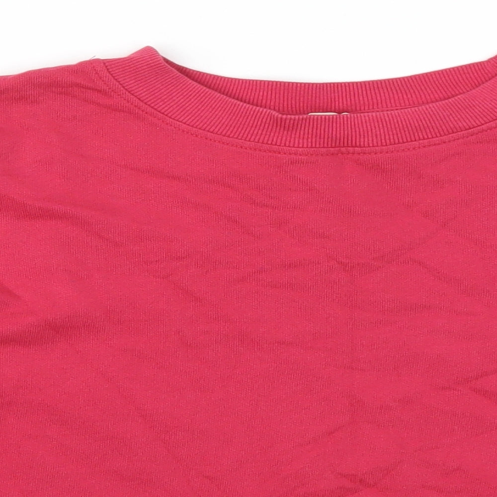 H&M Girls Pink Striped  Pullover Sweatshirt Size 11-12 Years