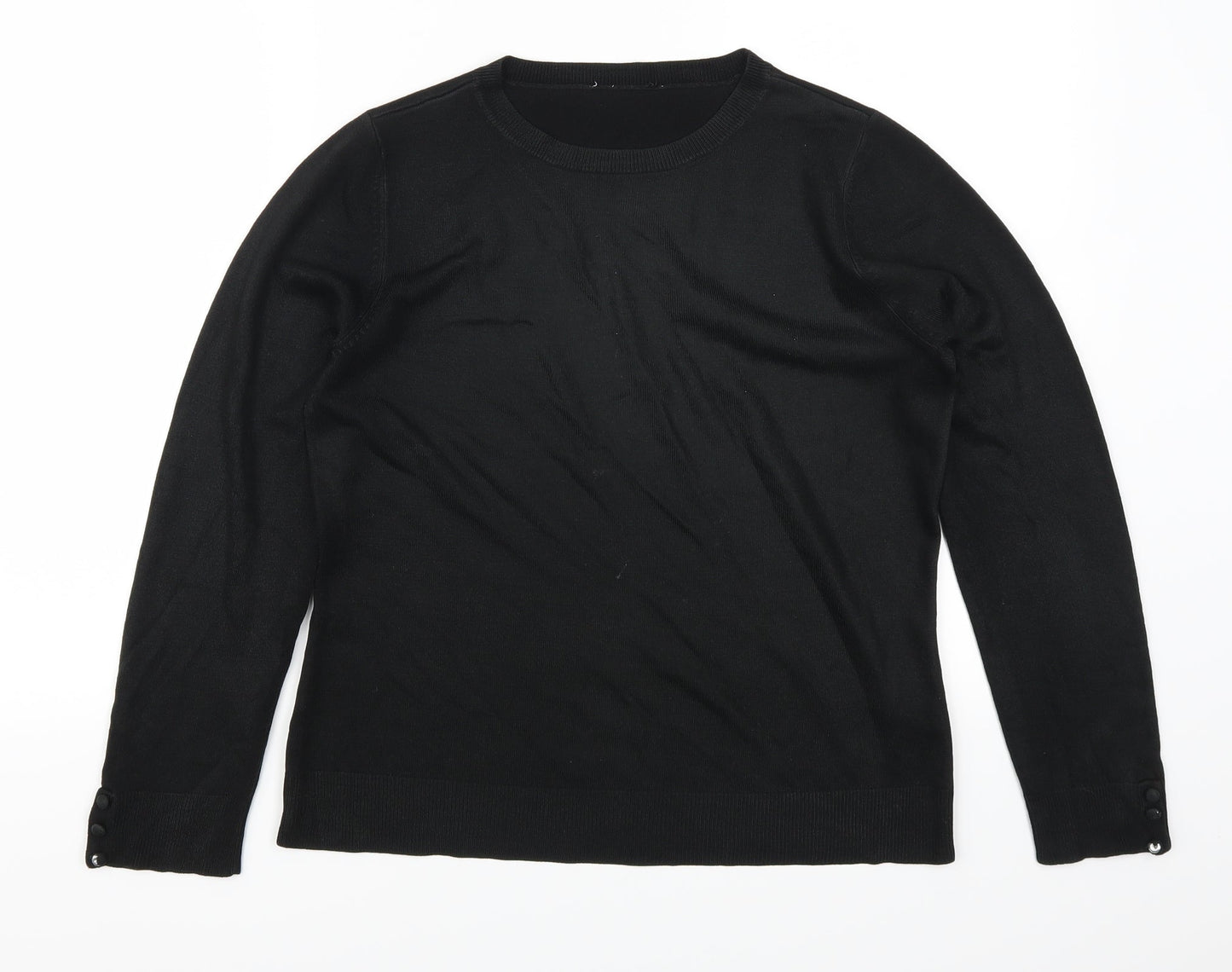 BHS Womens Black   Pullover Jumper Size 12