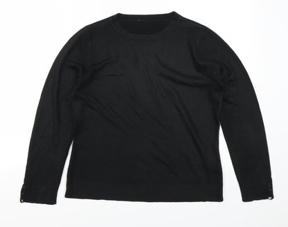 BHS Womens Black   Pullover Jumper Size 12