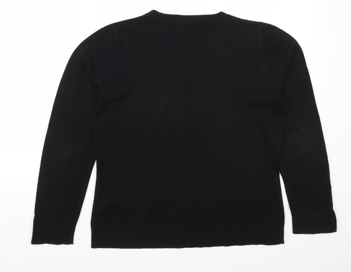 BHS Womens Black   Pullover Jumper Size 12