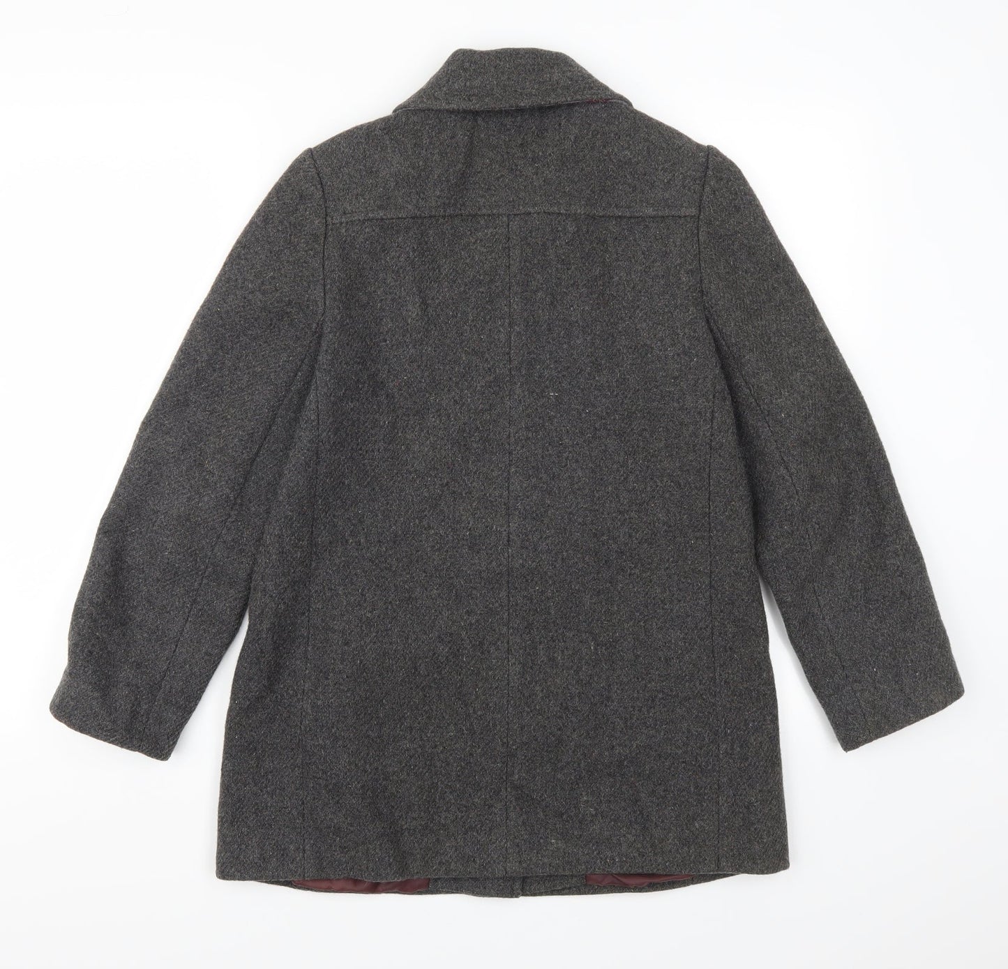 Womens UK Size 10 Preworn Grey Pea Coat