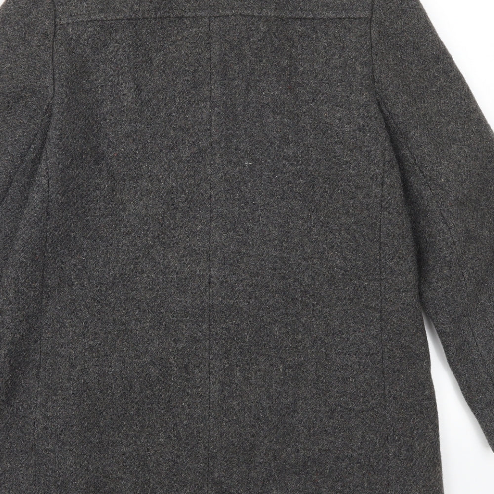 Womens UK Size 10 Preworn Grey Pea Coat
