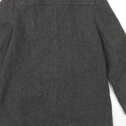 Womens UK Size 10 Preworn Grey Pea Coat