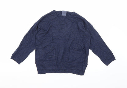 Zara Boys Blue   Pullover Jumper Size 7 Years