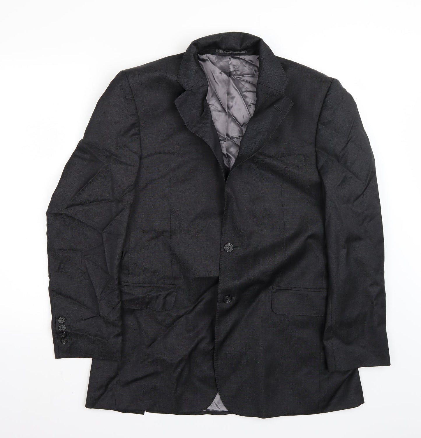 Mens UK Size 40 Paul Costelloe Regular Black Suit Jacket