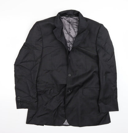 Mens UK Size 40 Paul Costelloe Regular Black Suit Jacket