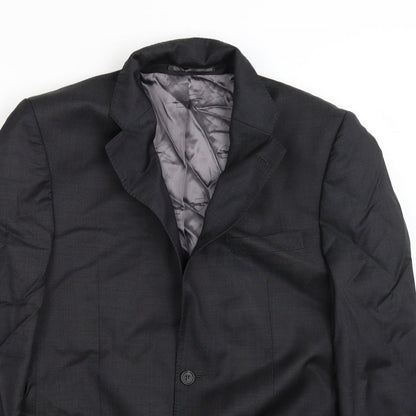 Mens UK Size 40 Paul Costelloe Regular Black Suit Jacket